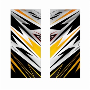 Set 2 stickere decorative pentru stalpii usilor, print autoadeziv de inalta rezolutie, dimensine 2 buc x 50 x 22 cm , cod: AVX-SSU-24 - Img 2