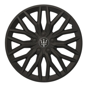 Set 4 capace roti VELAR Black Core, design Sportiv cu accente negre, ABS rezistent, Universal, pentru jante R15