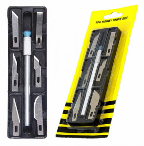 Set 6 buc. cutter + diverse lame de schimb pentru folie autocolant