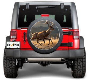 Sticker Auto "Roata de Rezerva" rezistenta la intemperii si raze UV, diametru 55 cm, Cod: AVX-RR06 - Img 1