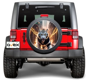 Sticker Auto "Roata de Rezerva" rezistenta la intemperii si raze UV, diametru 55 cm, Cod: AVX-RR16 - Img 1