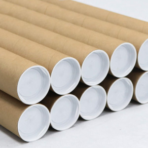 Tub din carton fara capace pentru protectie la transport folii si printuri, lungime 130 cm, diametru Ø76mm, grosime perete 4mm
