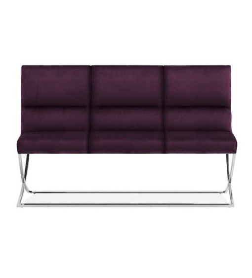 BANCUTA/SOFA MARCUS, BORDO/CROM, STIL MODERN, ATR