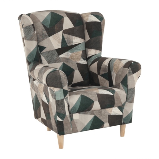 FOTOLIU CHARLOT, MARO-VERDE CU MODEL, DIN TEXTIL SI LEMN, TK