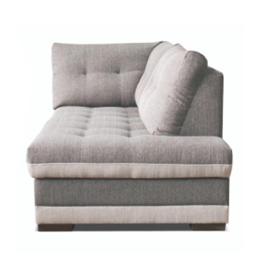 OTOMAN RUBA BL, MODEL DREAPTA, GRI INCHIS SI CREM, DIN TEXTIL INARI, (IxAxh): 91x183x83 cm, STIL MODERN, TK