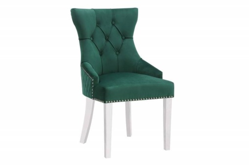 SET 2 SCAUNE, DESIGN CLASIC, CASTLE DE LUXE, VERDE SMARALD, COD 43280