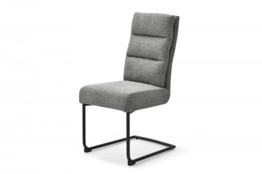 SET 2 SCAUNE, DINING, CANTILEVER, COD 40461, DIN TEXTIL GRI STIL MODERN