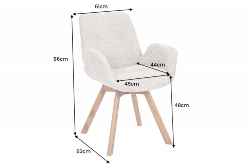 SET 2 SCAUNE ROTATIVE, BALTIC, GRI, METAL SI TESATURA BUCLE, COD 44200, DESIGN MODERN
