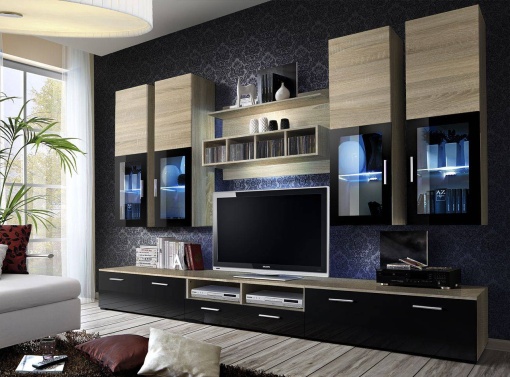 SET MODULAR LIVING CU LED LYRA, DSZ LY, STIL MODERN, ASM