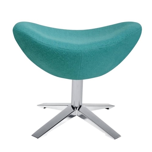 TABURET-SUPORT PENTRU PICIOARE TURCOAZ 12/CROM EGG SZEROKI, STIL MODERN B2