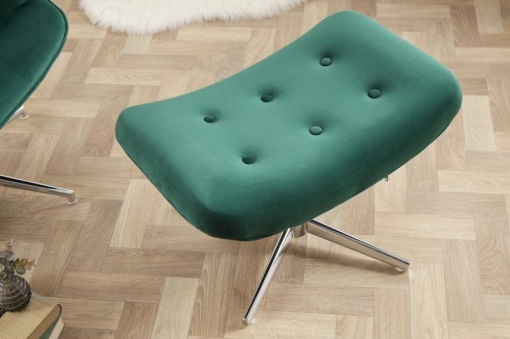TABURET/SUPORT PICIOARE LOUNGER CATIFEA VERDE SMARALD 39514 DESIGN MODERN