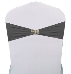 DECORATIUNE ELASTICA PENTRU SCAUNE CATERING GRI