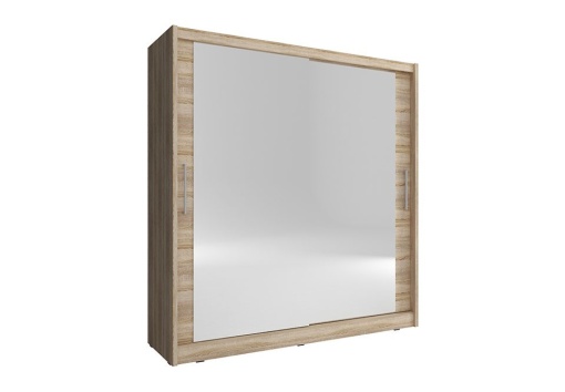 DULAP DORMITOR CU OGLINDA MAJA VI 180 STEJAR SONOMA DESIGN MODERN PSK