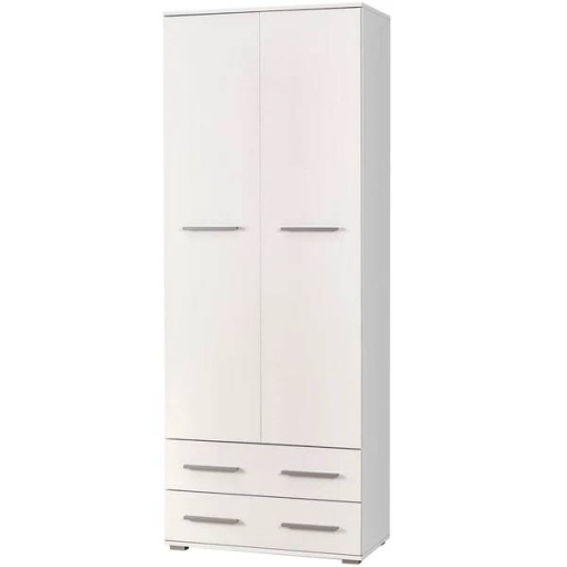 DULAP LIMA REG-2, ALB, DIN PAL MELAMINAT, STIL MODERN