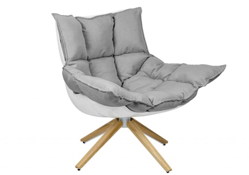 FOTOLIU CONFORTABIL STAR, GRI/ALB, TAPITERIE DIN STOFA, STIL MODERN B2