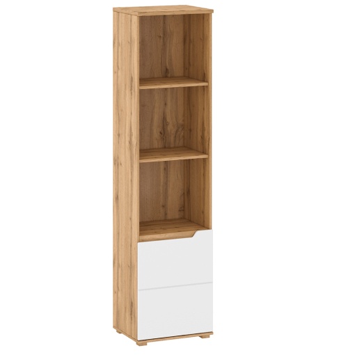 RAFT VINCO R2, MODEL DREAPTA, STEJAR WOTAN/ALB EXTRA LUCIOS HG, DIN DTD LAMINAT SI MDF, STIL MODERN, TK