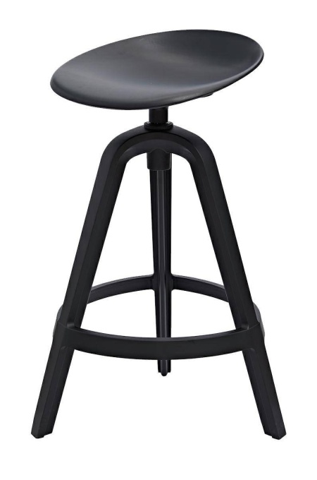 SCAUN DE BAR MIRA 66,5, NEGRU, CONFECTIONAT DIN POLIPROPILENA, B2