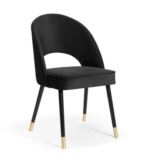 SCAUN DINING PONTE PLUS, NEGRU/AURIU/NEGRU, STIL MODERN, ATR