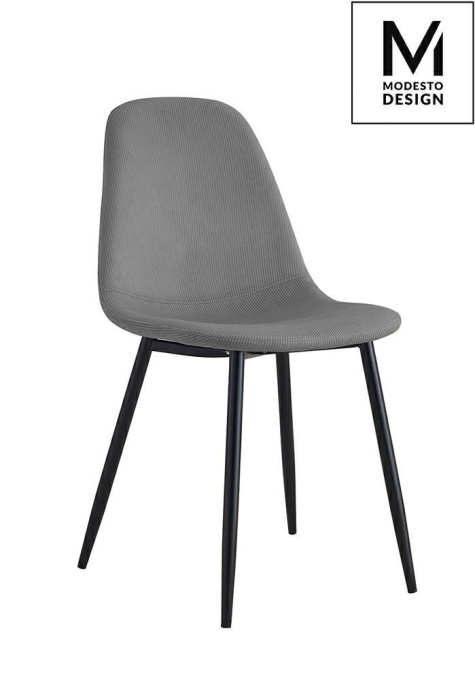 SCAUN GRI DIN CATIFEA LUCY STIL MODERN B2