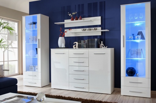 SET LIVING MODULAR CU LED GALINO D 23 WWH GD STIL MODERN ASM