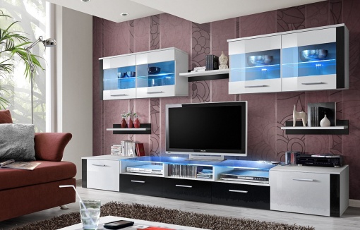 SET MODULAR LIVING CU LED ZOOM 23 WS ZO STIL MODERN ASM