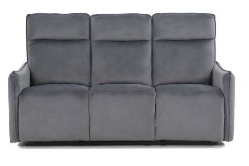 CANAPEA CONFORTABILA TRAVIS 3, GRI 14, TAPITERIE DIN CATIFEA, CU FUNCTIE DE RABATARE, STIL MODERN, SIGNAL