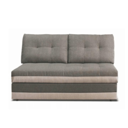 COLTAR CU 2 LOCURI RUBA 2POJ BB, CU SPATIU DE DEPOZITARE, GRI INCHIS SI CREM, DIN TEXTIL INARI, STIL MODERN, TK