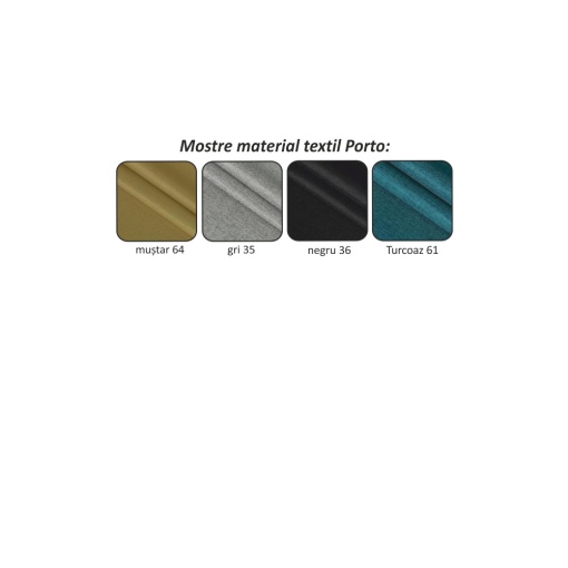 COLTAR DONA ROH, MODEL DREAPTA, GRI, DIN TEXTIL PORTO, EXTENSIBIL, SPATIU DEPOZITARE, STIL MODERN, TK