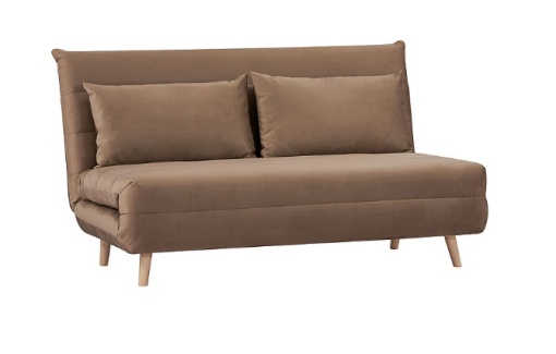 FOTOLIU/CANAPEA EXTENSIBIL SPIKE II, BEJ/FAG, DIN TESATURA DIN CATIFEA, DESIGN MODERN, SIGNAL