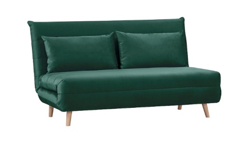 FOTOLIU/CANAPEA EXTENSIBIL SPIKE II, VERDE/FAG, DIN TESATURA DIN CATIFEA, DESIGN MODERN, SIGNAL