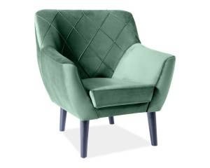 FOTOLIU DIN CATIFEA KIER 1, VERDE BLUVEL 78/WENGE, STIL SCANDINAV, SIGNAL