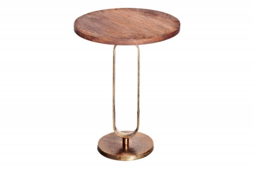 MASUTA DE CAFEA 60CM, ELEGANCE, DIN METAL SI LEMN MASIV, STIL MODERN, ARTIM GROUP