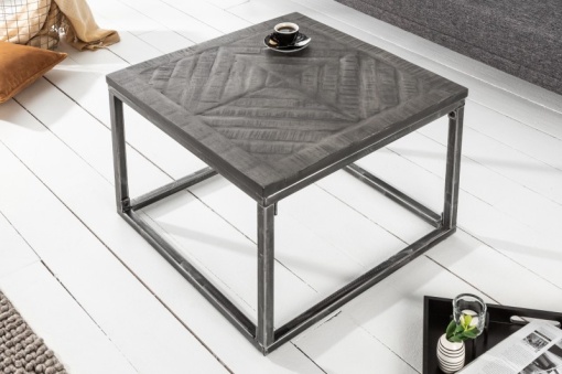 MASUTA DE CAFEA 60CM, INFINITY HOME, COD 39402, LEMN MASIV, STIL INDUSTRIAL