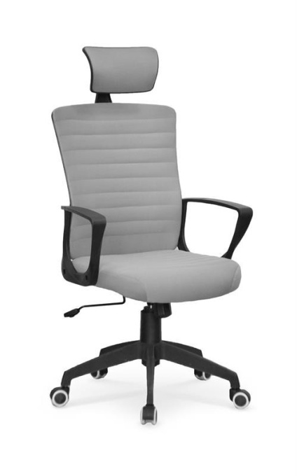 SCAUN DE BIROU BENDER GRI/NEGRU STIL MODERN HALMAR
