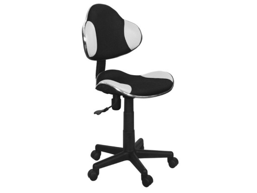 SCAUN DE BIROU PENTRU COPII Q-G2 NEGRU-ALB STIL MODERN SIGNAL
