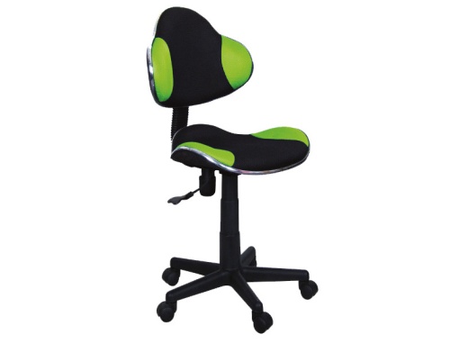 SCAUN DE BIROU PENTRU COPII Q-G2 VERDE-NEGRU STIL MODERN SIGNAL