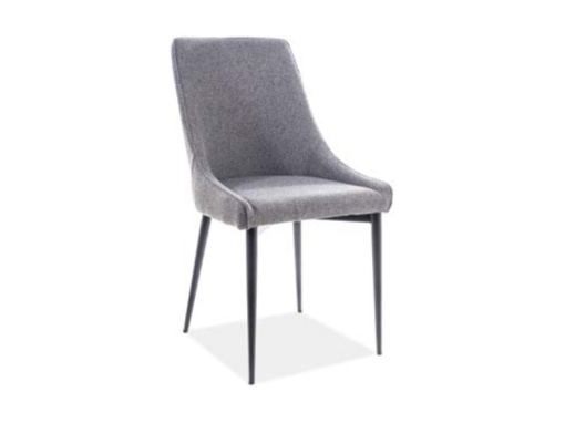 SCAUN DINING ANIKA GRI TAP.156/NEGRU STIL MODERN SIGNAL