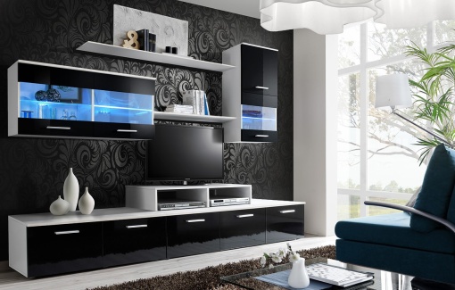 SET MODULAR LIVING CU LED LOGO II 20 WZ LO STIL MODERN ASM