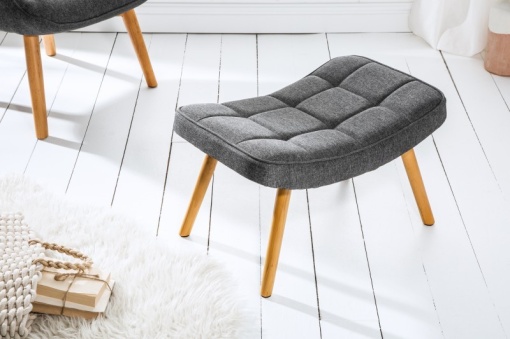 TABURET SCANDINAVIA 39188 GRI/NATURAL STIL SCANDINAV