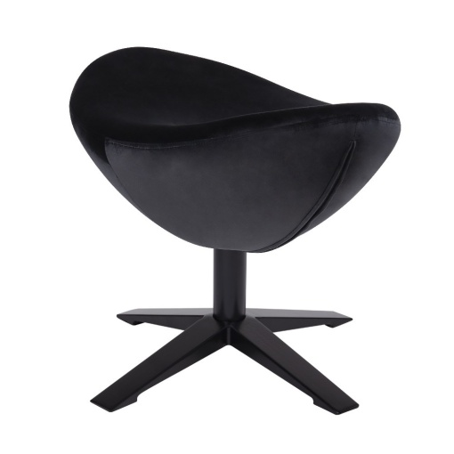 TABURET-SUPORT NEGRU PENTRU PICIOARE EGG SZEROKI VELVET BLACK STIL MODERN B2