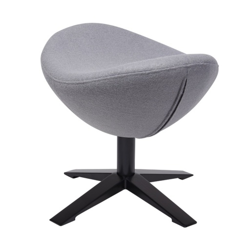 TABURET-SUPORT PENTRU PICIOARE GRI DESCHIS EGG SZEROKI STIL MODERN B2