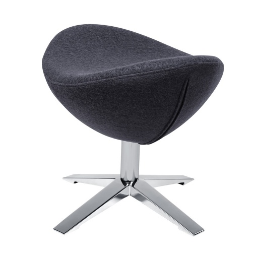 TABURET-SUPORT PENTRU PICIOARE GRI GRAFIT 4 EGG SZEROKI STIL MODERN B2