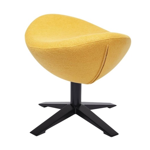 TABURET-SUPORT PENTRU PICIOARE MUSTAR 13 EGG SZEROKI BLACK STIL MODERN B2