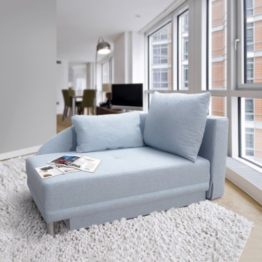 COLTAR EXTENSIBIL LAUREL, MODEL DREAPTA, ALBASTRU DESCHIS, DIN TEXTIL, EXTENSIBIL, SPATIU DEPOZITARE, STIL MODERN, TK