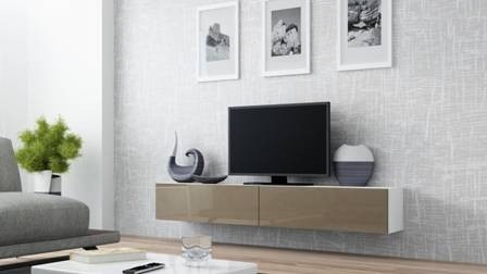 COMODA LIVING RTV VIGO 180 ALB/LATTE DESIGN MODERN CM