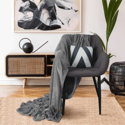 FOTOLIU DE DESIGN FEDRIS, GRI/NEGRU, DIN TEXTIL SI METAL, STIL MODERN, TK