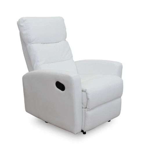 FOTOLIU RELAXANT SILAS, ALB, DIN PIELE ECOLOGICA, STIL MODERN, TK