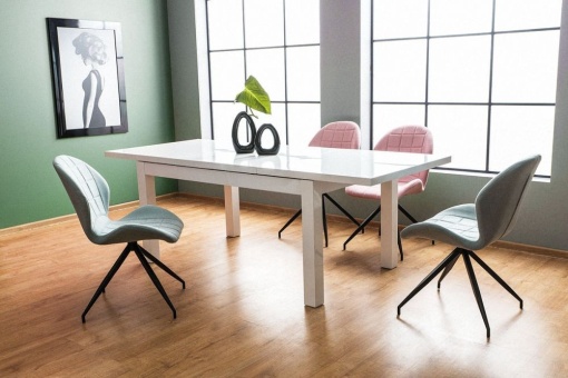 MASA MODERNA EXTENSIBILA 150 - LIBERI ALB HIGH GLOSS