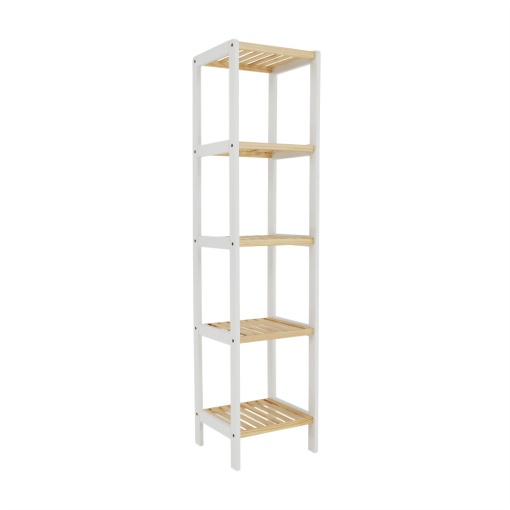 RAFT POLIVALENT TRIGO TYPE 2, ALB/NATURAL, DIN MDF SI LEMN MASIV, STIL MODERN, TK