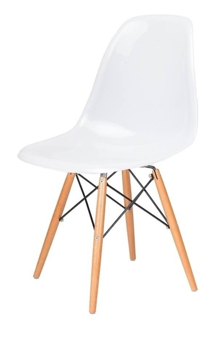 SCAUN ALB DIN POLIPROPILENA DSW GLOSS, STIL MODERN B2